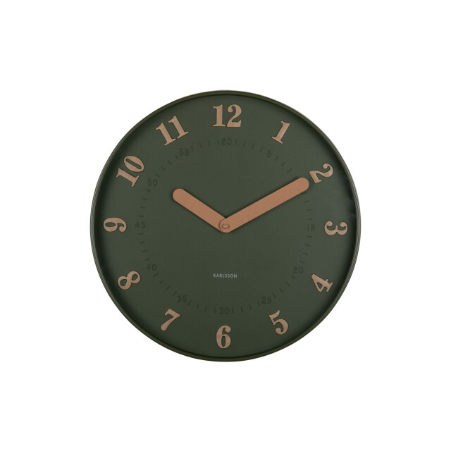 Karlsson wandklok amena luxury green- Ø40cm 3259519 large