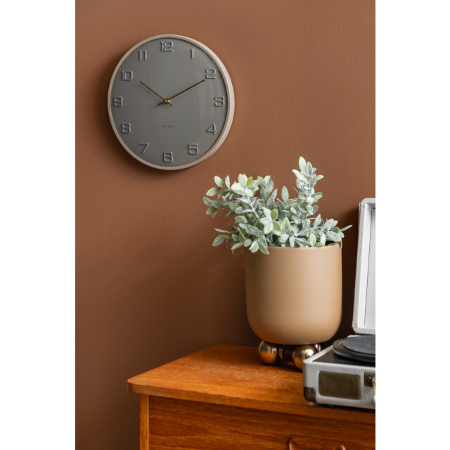 Karlsson wandklok fuerte dome clay grey- Ø30,5cm 3259457 large