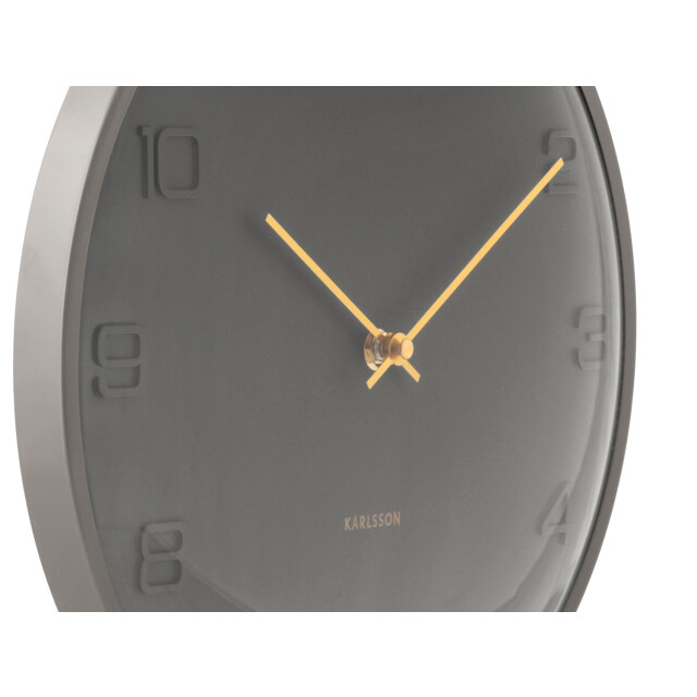 Karlsson wandklok fuerte dome clay grey- Ø30,5cm 3259457 large
