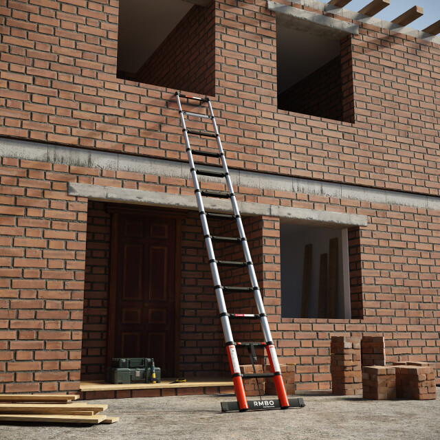 RMBO ® professionele telescopische ladder 3,8m 3188063 large