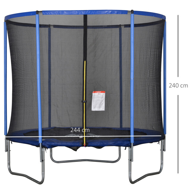 4goodz Trampoline met veiligheidsnet en randafdekking 244 cm doorsnede 3315556 large