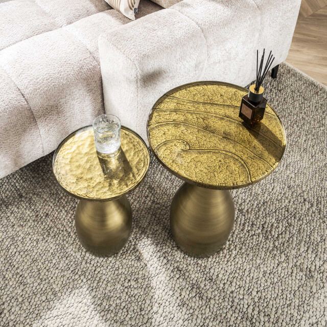 Hoyz bijzettafel eclipse druppel s antiek finish 3208059 large