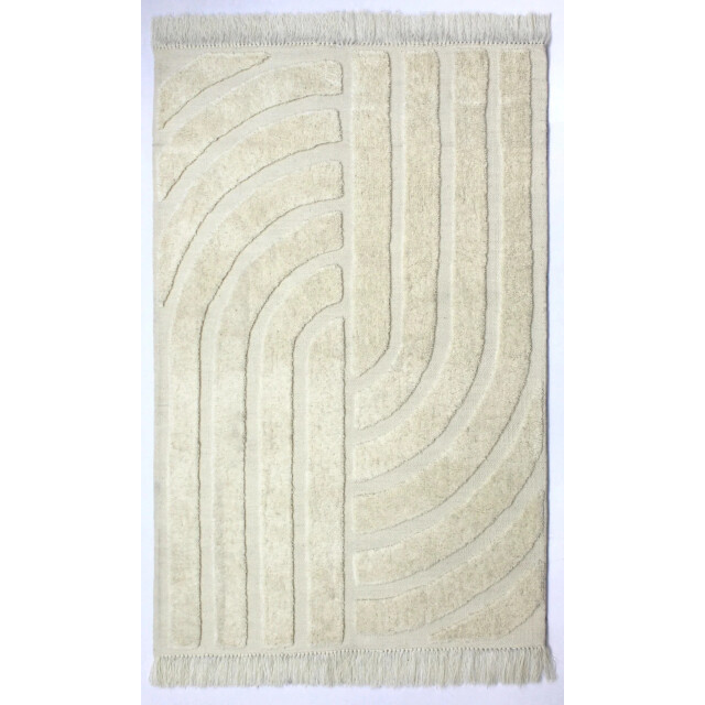 Velaar Vloerkleed pastrana japandi – 100% wol design tapijt beige- 190x290 cm 3172126 large