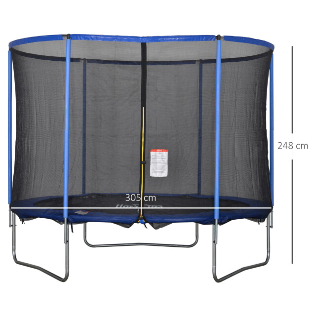 4goodz Trampoline met veiligheidsnet en randafdekking 305 cm doorsnede 3315555 large