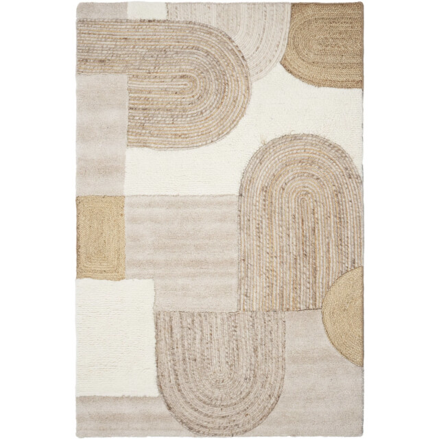 Velaar Outlet jaipur japandi design vloerkleed 50% jute/50% wol creme - 3309734 large