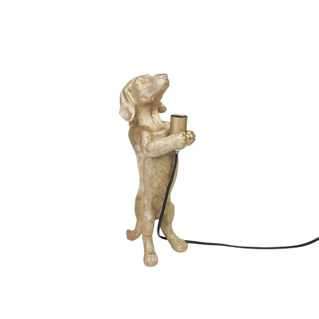 House Vitamin Table lamp dachshund lamp polyresin gold e14 10x15x38cm 2815659 large