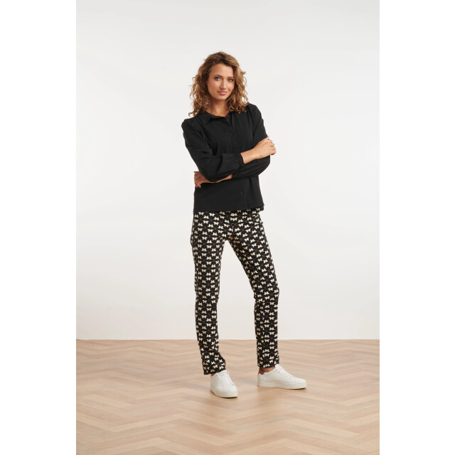 Smashed Lemon 24823 grafisch geprint travel quality broek | 8720331309772 large