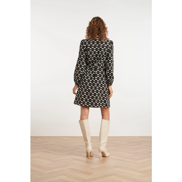 Smashed Lemon 24818 grafisch geprinte travel kwaliteit jurk | 8720331309284 large