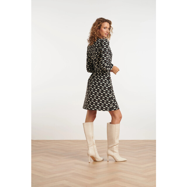 Smashed Lemon 24818 grafisch geprinte travel kwaliteit jurk | 8720331309284 large