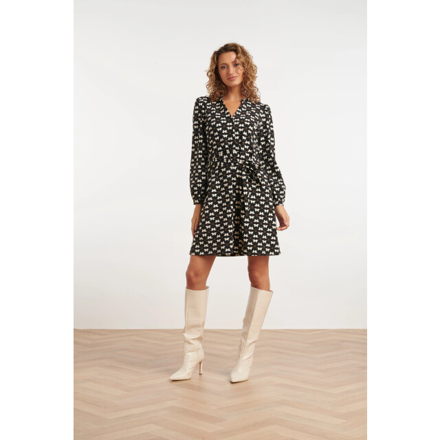 Smashed Lemon 24818 grafisch geprinte travel kwaliteit jurk | 8720331309284 large