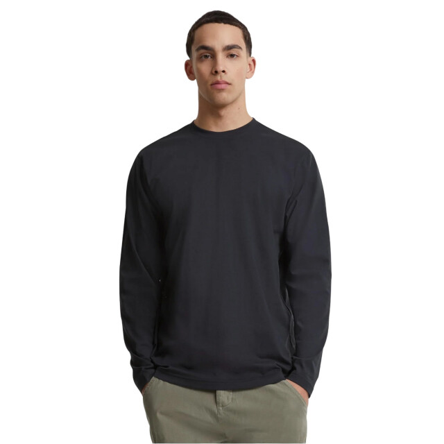 Urban Classics Heren basic t-shirt met lange mouwen (set van 2) UTTN751_black large