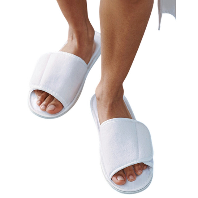 Towel City Klittenbandpantoffels voor volwassenen UTLT4520_white large