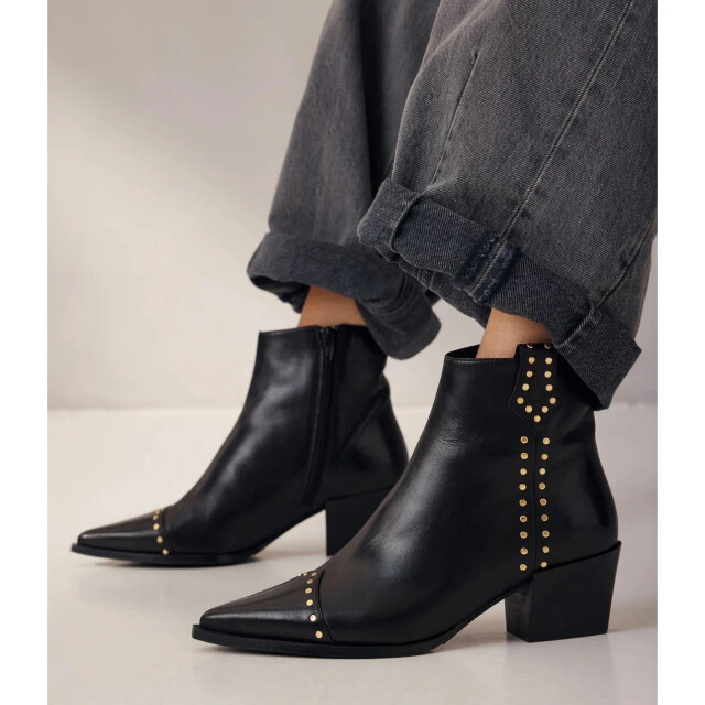 VIA VAI Kate brandy santiago nero enkellaars met hak dames 62312-01-900 large