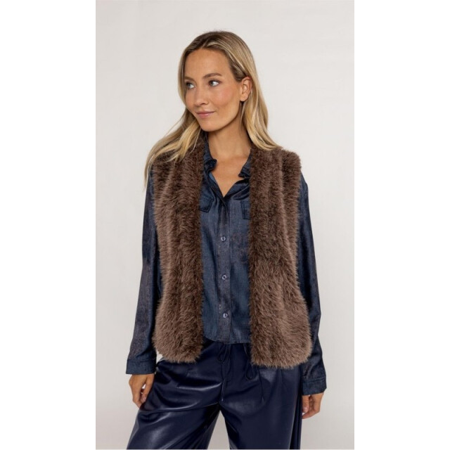 Poools Gilet 533189-chest nut 533189-chest nut large