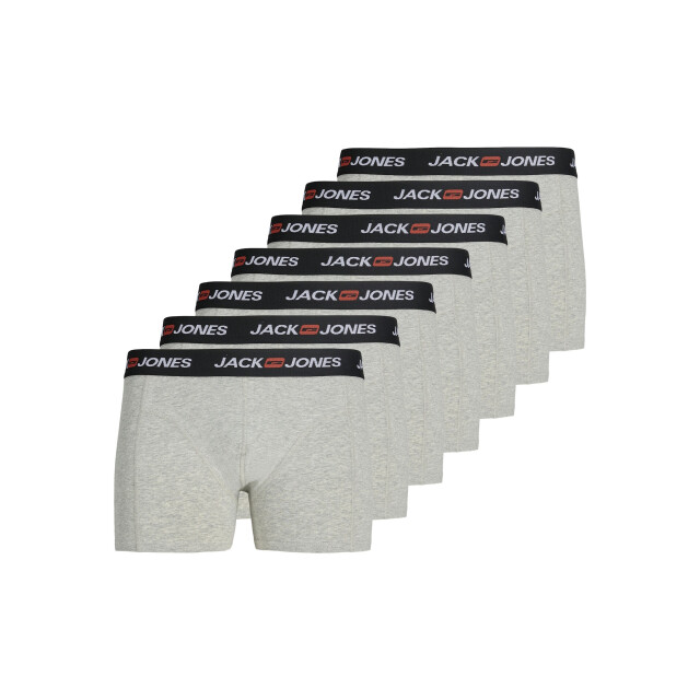 Jack & Jones Heren boxershorts trunks jaccorp 7-pack 12282781-Light Grey Melange large