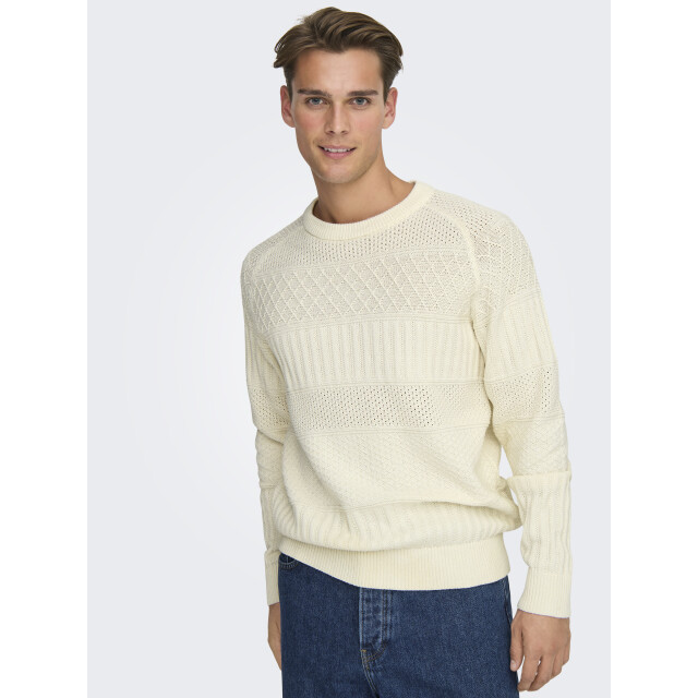 Only & Sons Onsalkan reg crew knit 22035797 large
