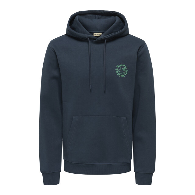 Only & Sons Onsconnor club life reg ls hoodie s 22035947 large
