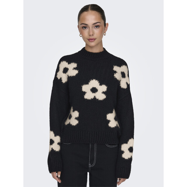 Jacqueline de Yong kilian flower l/s pullover knt 15341564 - 06712.991.0173 large