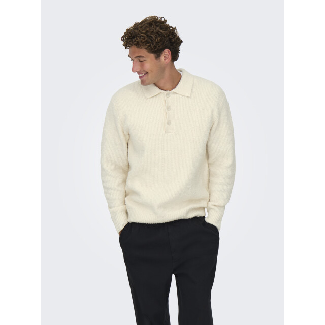 Only & Sons Onsdale life rlx ls polo knit 22033324 large
