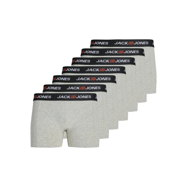 Jack & Jones Heren boxershorts trunks jaccorp 7-pack 12282781-Light Grey Melange large