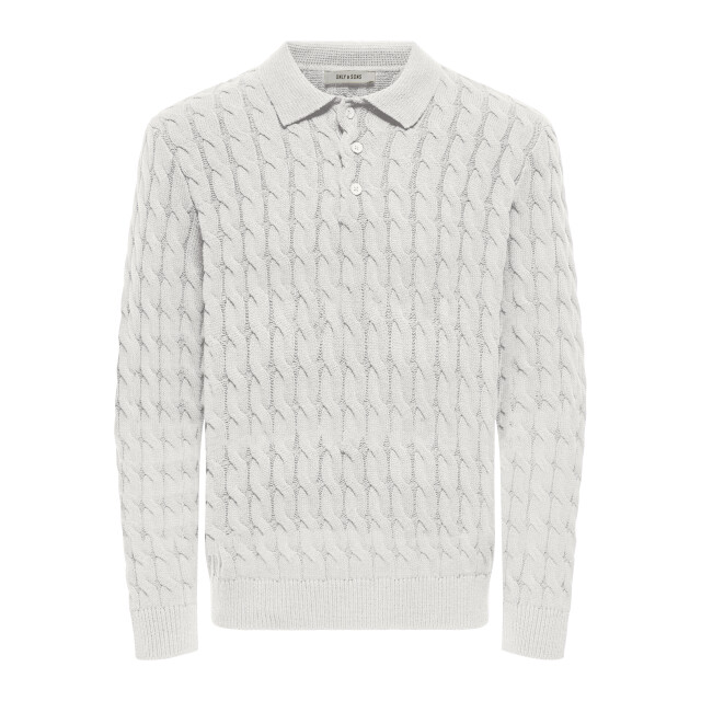 Only & Sons Onskicker rlx ls cabel polo knit l 22035116 large