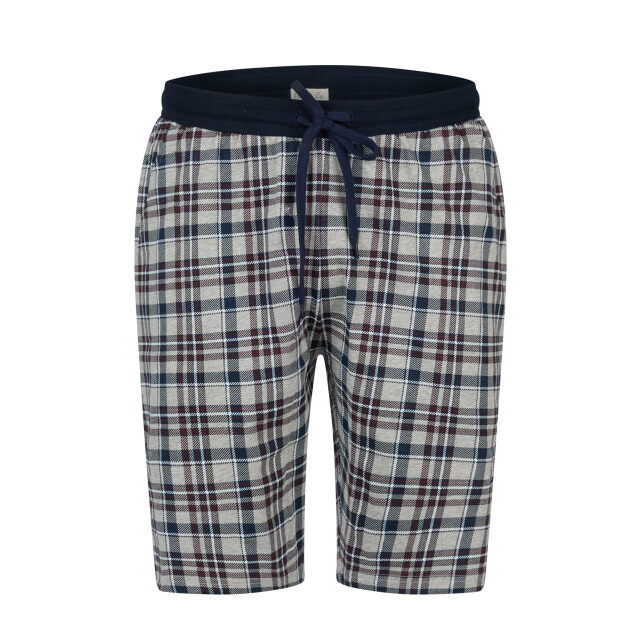 Phil & Co Heren korte pyjamabroek geruit/effen 2-pack PH-6173-02 large