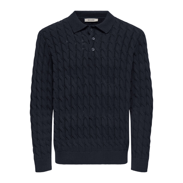Only & Sons Onskicker rlx ls cabel polo knit l 22035116 large
