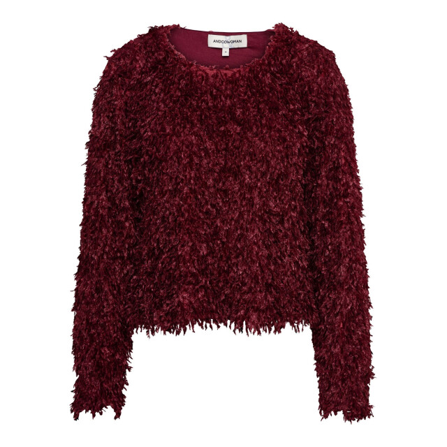 &Co Woman Heather wine red &Co woman Heather wine red large