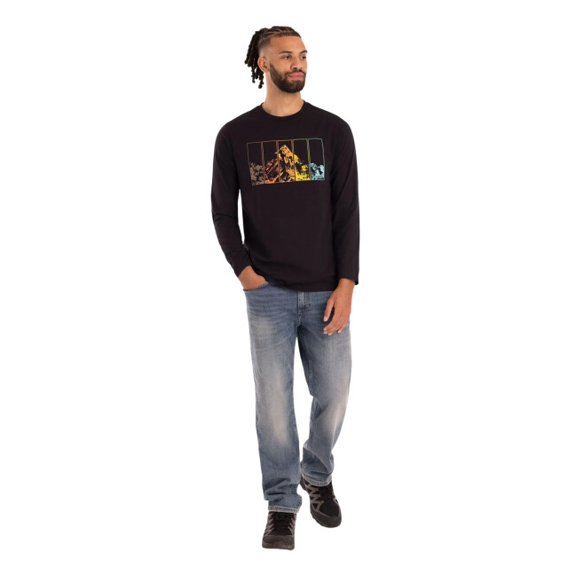 Trespass Heren zeppelin vrijetijd t-shirt met lange mouwen UTTP7152_black large