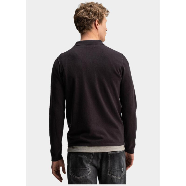 Butcher of Blue Polo lange mouw clifden polo m2126015/694 199111 large
