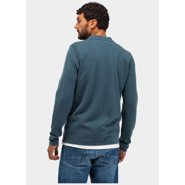 Butcher of Blue Polo lange mouw clifden polo m2126015/817 199112 large