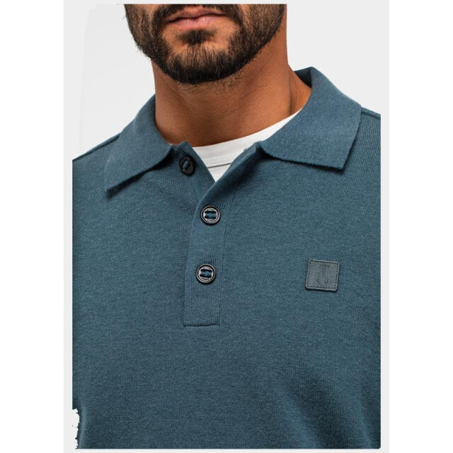 Butcher of Blue Polo lange mouw clifden polo m2126015/817 199112 large