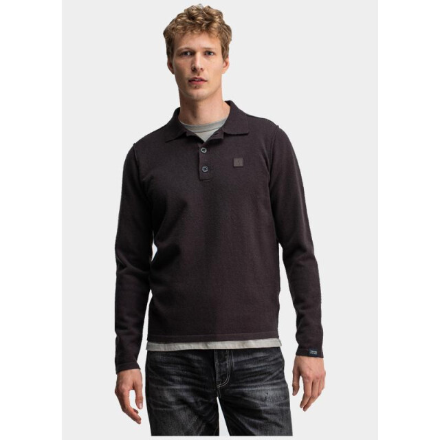 Butcher of Blue Polo lange mouw clifden polo m2126015/694 199111 large