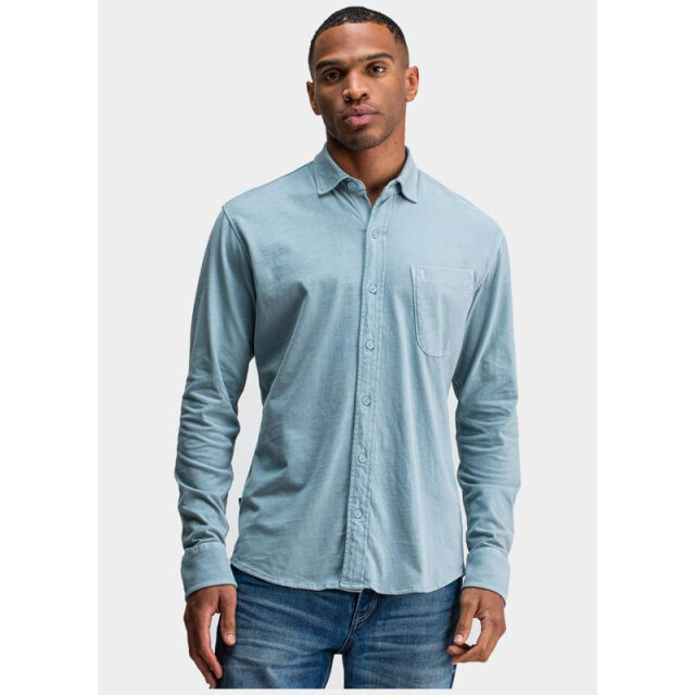 Butcher of Blue Casual hemd lange mouw aidan peached jersey shirt m2524035/823 199125 large