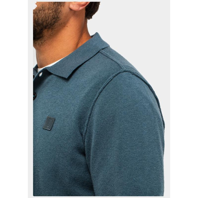 Butcher of Blue Polo lange mouw clifden polo m2126015/817 199112 large