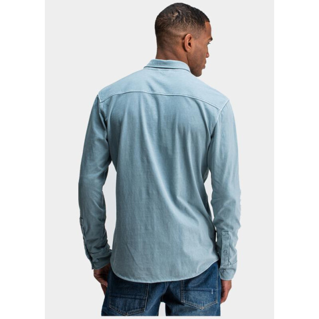 Butcher of Blue Casual hemd lange mouw aidan peached jersey shirt m2524035/823 199125 large