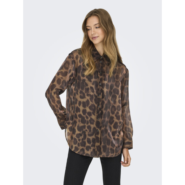 Only onlstella life ls loose shirt wvn 15358407 chocolate torte 06615.880.0013 large