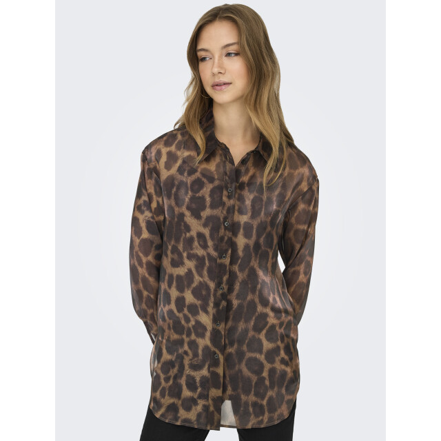 Only onlstella life ls loose shirt wvn 15358407 chocolate torte 06615.880.0013 large