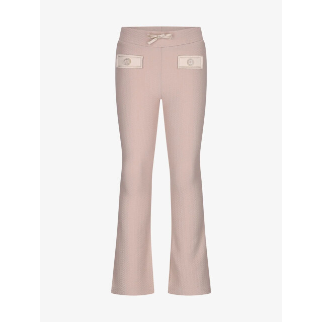 Le Chic Meisjes broek debont knit vibes cafe au lait C508-5615-432 large