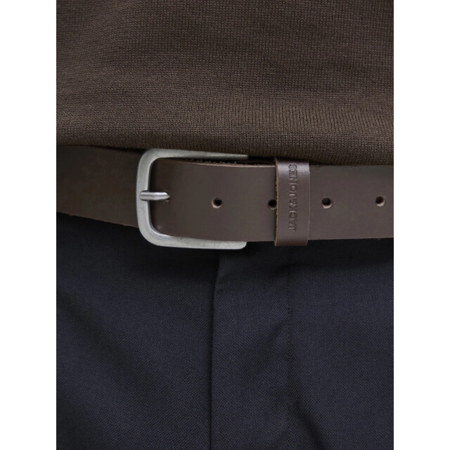 Jack & Jones Heren riem jacpimp leer 12280143-Brown Stone large