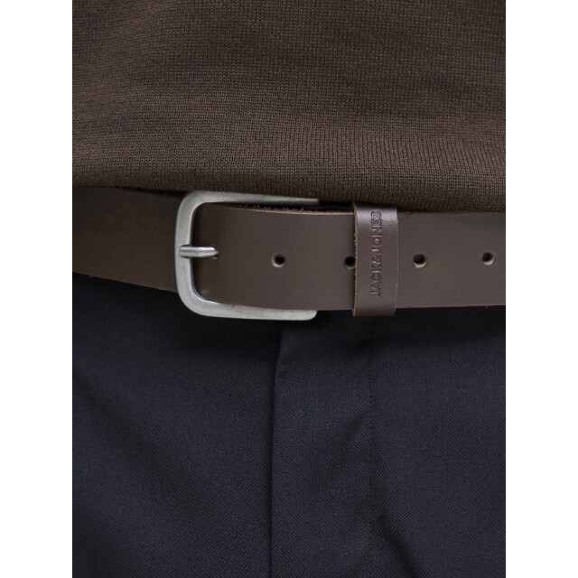 Jack & Jones Heren riem jacpimp leer 12280143-Brown Stone large
