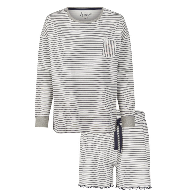 By Louise Dames pyjama lounge set gestreept BL-597-02 large