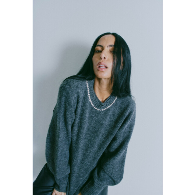 Copenhagen Muse Cmmibra pullover dark grey melange 206830-1050 large