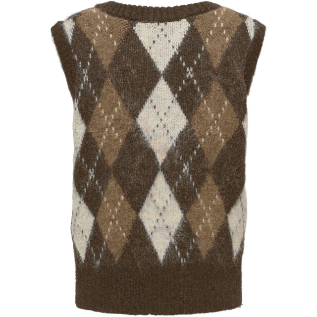 Only Onlnoeme life sl jq vest v-neck knt chestnut/cocoa 15353229-262255002 large
