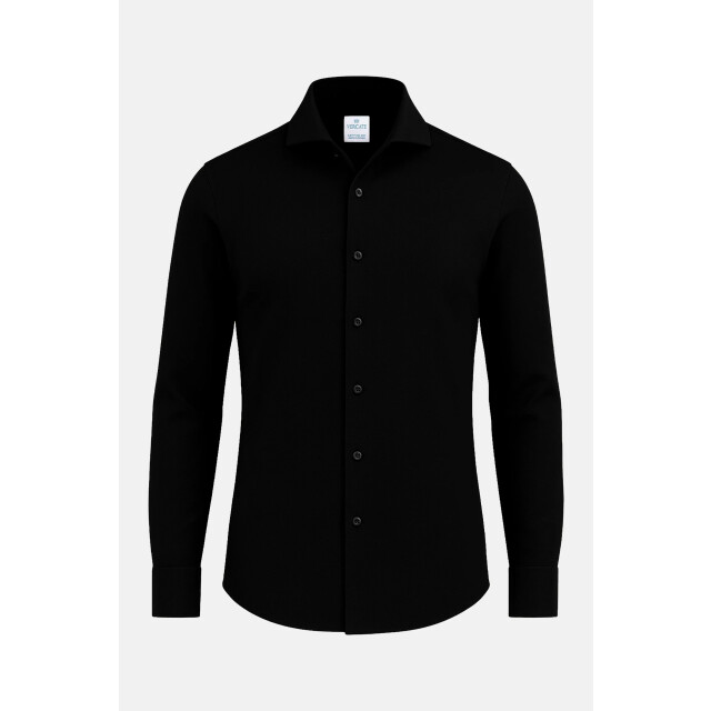 Vercate Strijkvrij overhemd japanese knitted - VC-JPKD-SF-BLK large