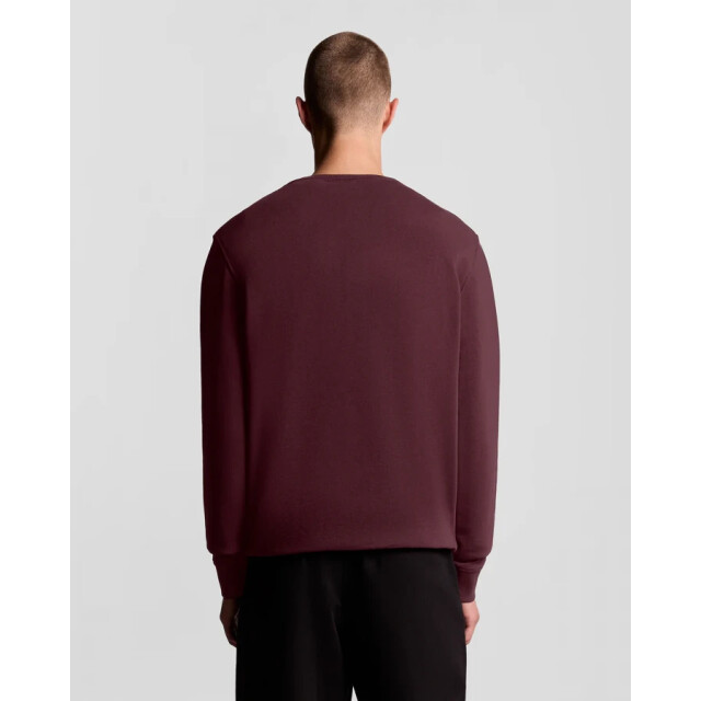 Lyle and Scott Ml424vog crew neck - burgundy heren sweater Burgundy/ML424VOG Crew Neck Sweat large