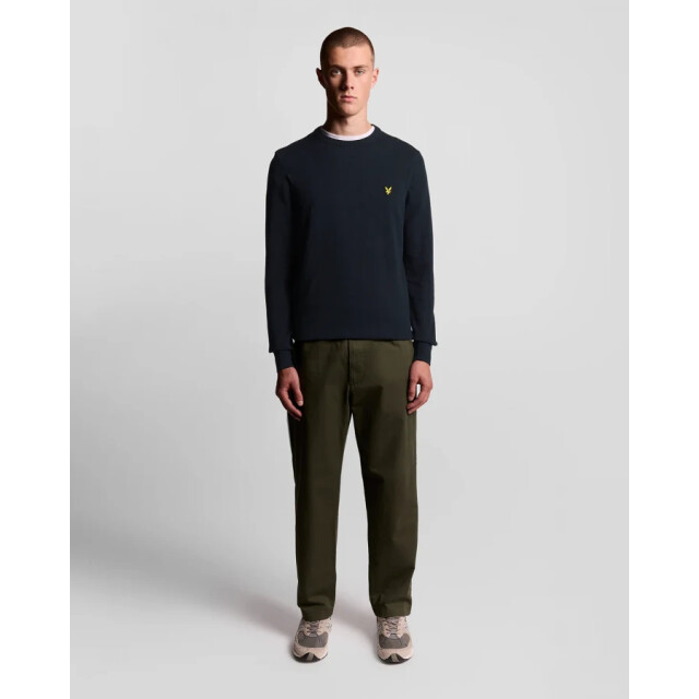 Lyle and Scott Kn2136v dark navy heren trui - Dark Navy/KN2136V large
