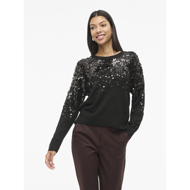 Vila Visiquin o-neck l/s glitter knit to 14111877 large