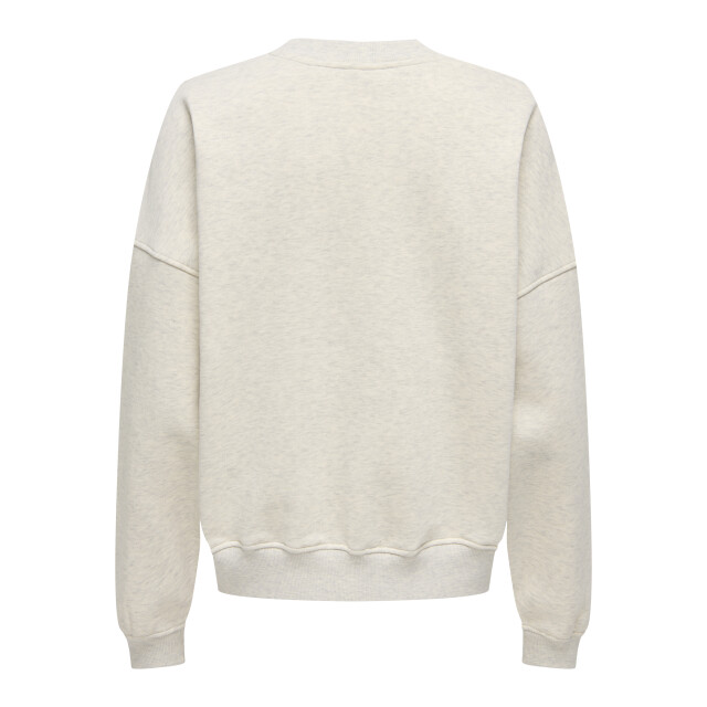 Jacqueline de Yong mesa l/s o-neck emb sweat jrs no 15370526 oatmeal champs cabarnet 06721.940.0035 large