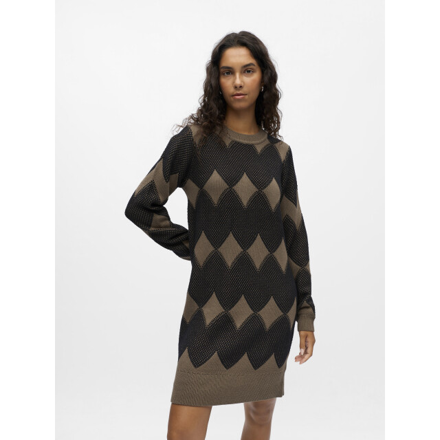Object Objolympia l/s re knit dress 141 23047710 large